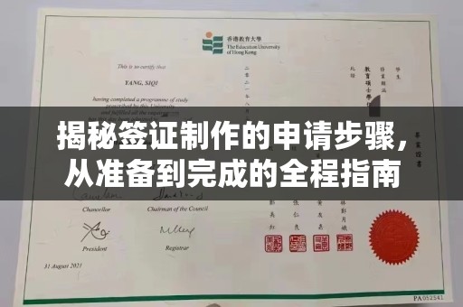 茂县揭秘签证制作的申请步骤，从准备到完成的全程指南